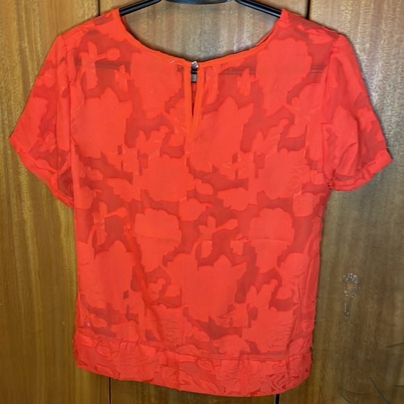 Dex red burnout twist-front top - Picture 4 of 4